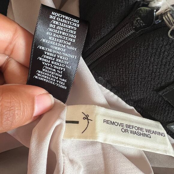 Ann Taylor Cream Black Tweed Career Professional Pencil Skirt Womens Size 8 - Picture 12 of 13